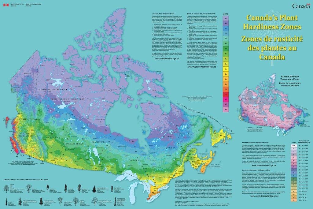 Canada Hardiness Zone Map
