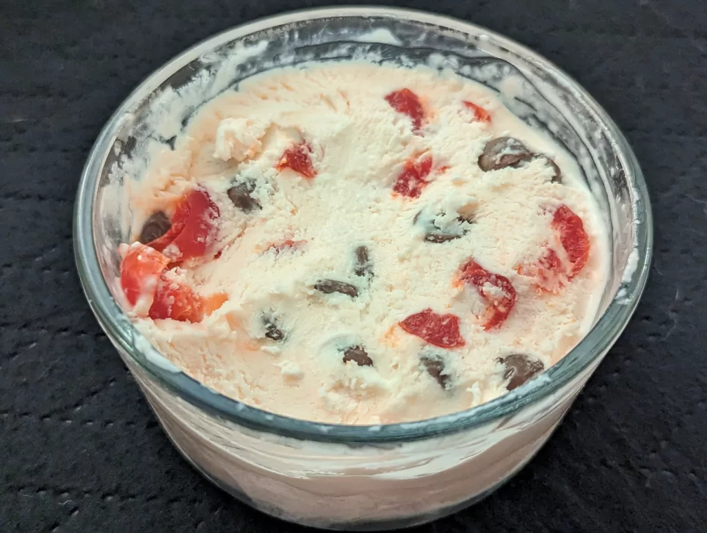 Homemade Cherry Garcia Style Ice Cream
