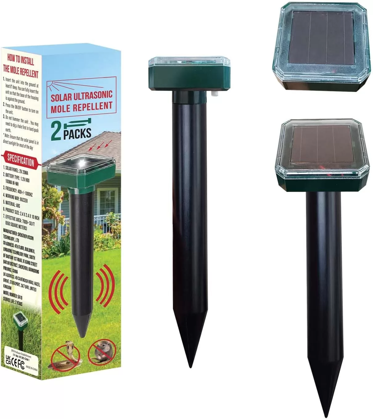 Mole Repellant Vibration Device